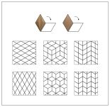 3D kamštienos sienų plokštės Stripe Brown - 3