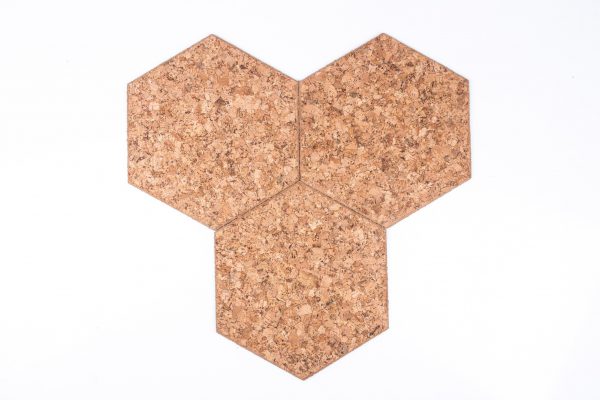 Lipni kamštinė plokštė šešiakampio-dekoratyvinis