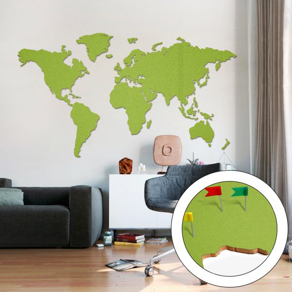 Pasaulio Žemėlapis Didelis Žalias