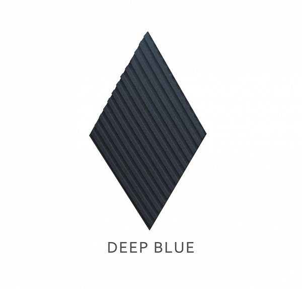 3D kamštienos sienų plokštės Stripe Deep Blue